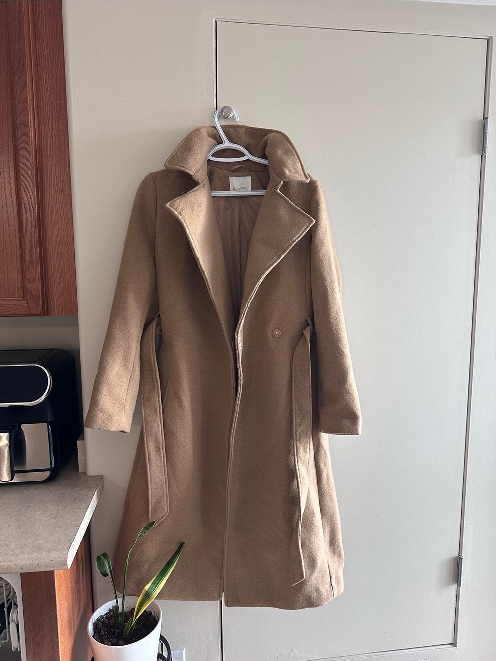 H&M Camel Long Trench Coat